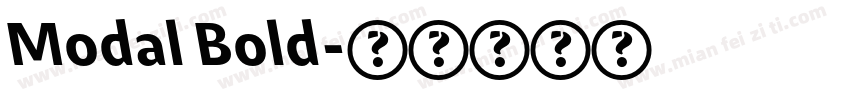 Modal Bold字体转换